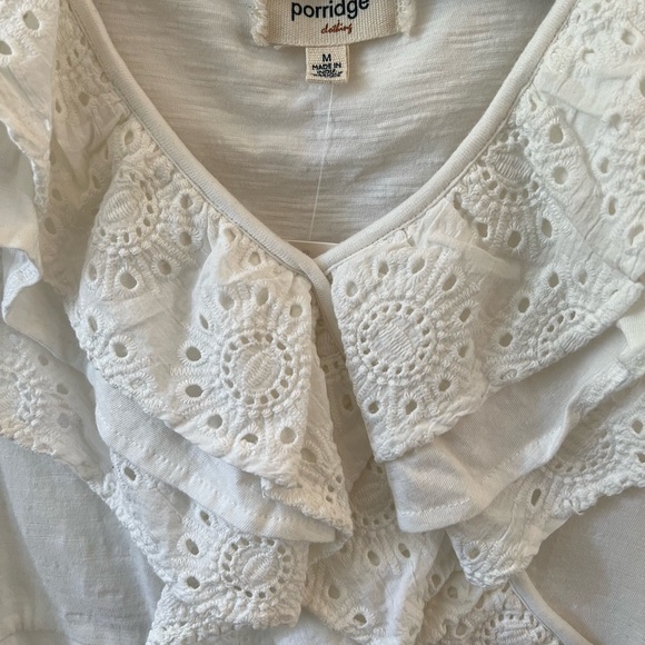 Jodi Ruffled Eyelet Crop Top - Picture 5 of 8